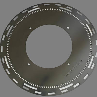 قیمت خوب Chemical etching stainless steel encoder disk for optical encoder sensor  آنلاین